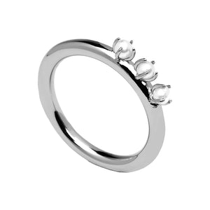 FJ0235 925 Sterling Silver Pearl Ring