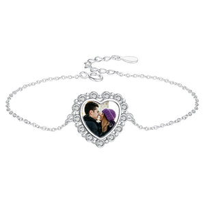 XPYS1055 925 Sterling Silver Lucky Heart Bracelet