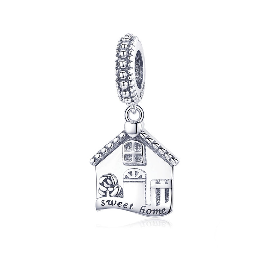 BA19 925 Sterling Silver Sweet Home Pendant House