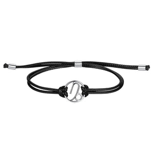 YS1310 925 Sterling Silver Adjustable Capricorn Rope Bracelet