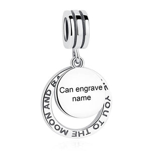 PY1482 925 Sterling Silver  Personalized Custom Charm
