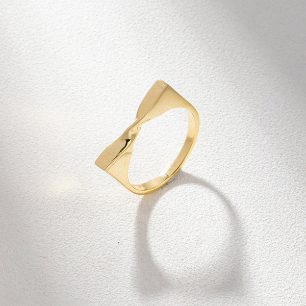 FJ0811 925 Sterling Silver Mobius Ring