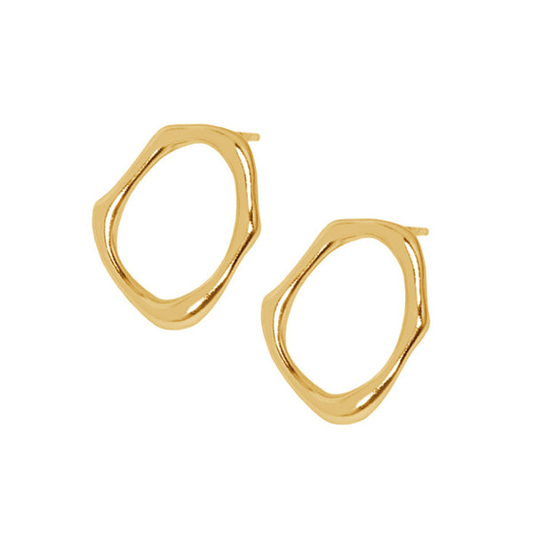 RHE1075 925 Sterling Silver Irregular Geometry Trendy Earrings For Women
