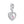 PY1933 925 Sterling Silver Pink Love Shape Pendant Charm