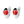 YE3229 925 Sterling Silver Ladybug Hoop Earrings