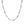 PN0008 925 Sterling Silver Freshwater Pearl Purple Crystal Necklace