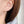 PE0091 925 Sterling Silver Zirconia Flower Freshwater Pearl Dangle Hoop Earring