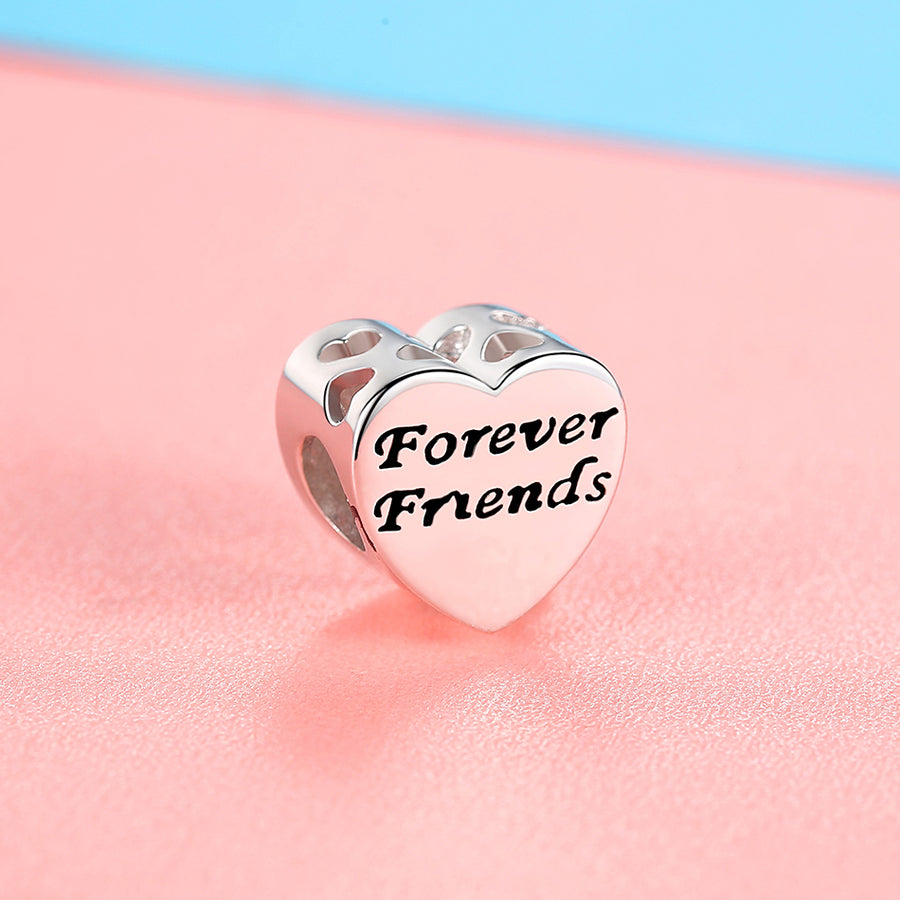 XPPY1064 925 Sterling Silver Forever Friends Charm With Photo