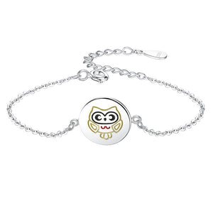 ETYS3240 925 Sterling Silver Cute Monkey Bracelet