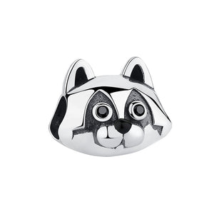 PY1806 925 Sterling Silver Raccoon Charm