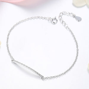 YS1324 925 Sterling Silver Trendy crystal Bracelet