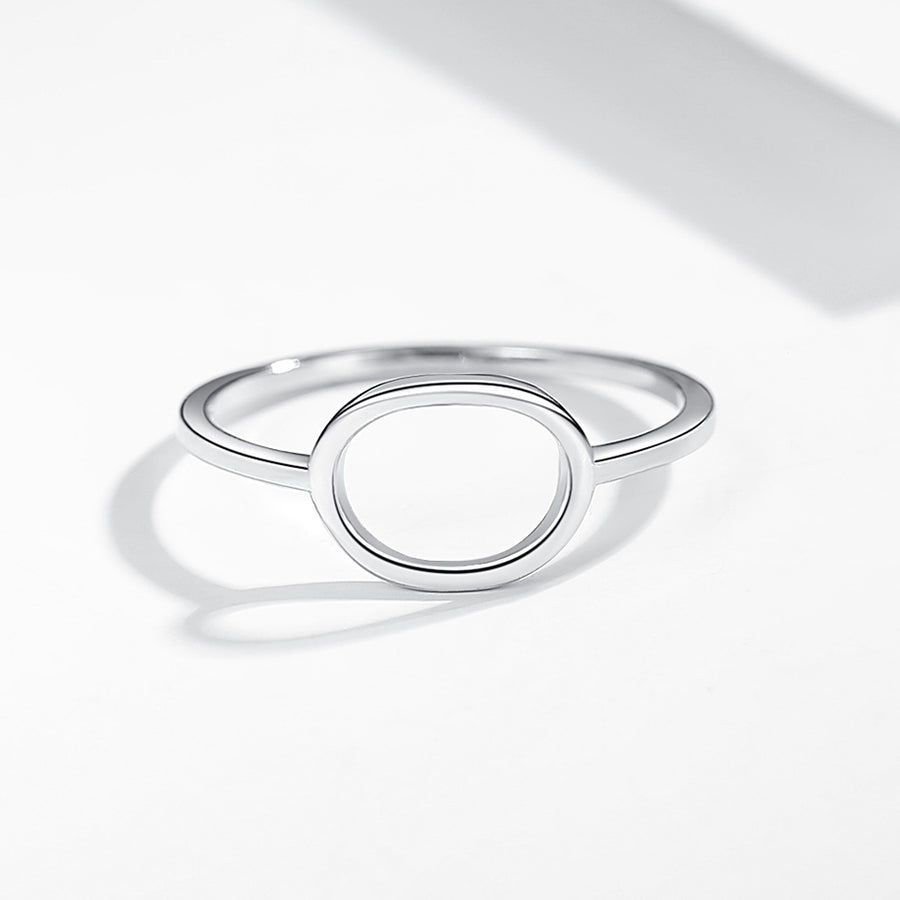 FJ0242 925 Sterling Silver Circle Ring