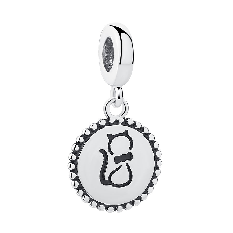 PY1786 925 Sterling Silver Pet Charm Bead