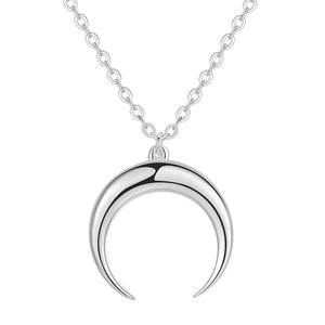 YX1603 925 Sterling Silver OX Horn Bullfighting Necklace