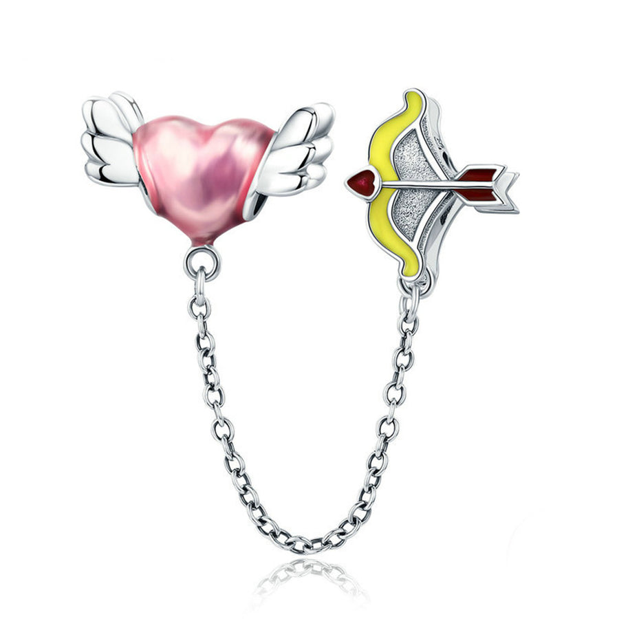 Romantic Heart Cupid Arrow Charm Pendant(30pcs/lot)