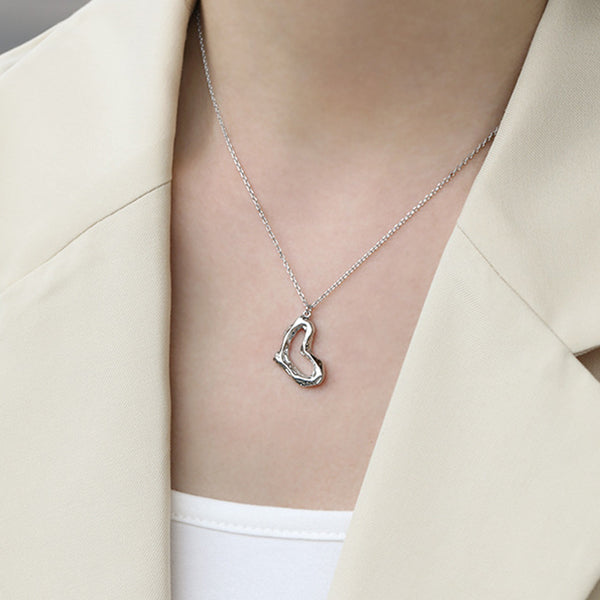 RHX1040 Irregular Heart Pendant Neclace For Women