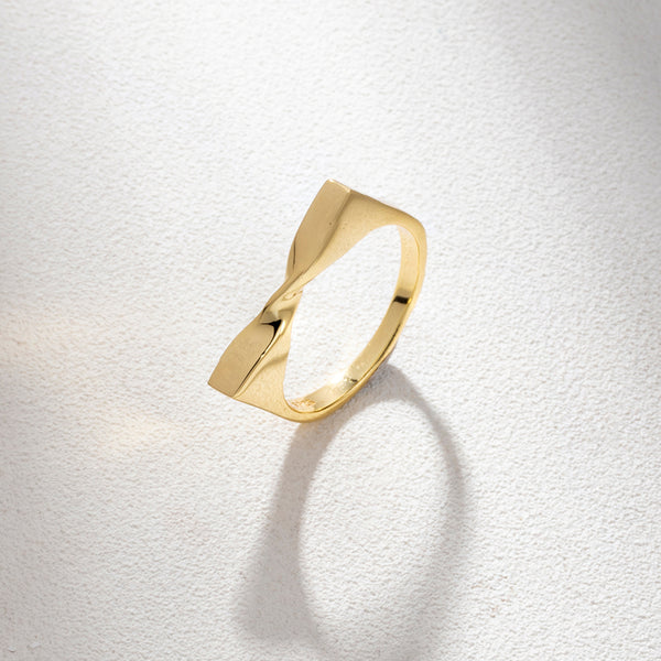 FJ0811 925 Sterling Silver Mobius Ring
