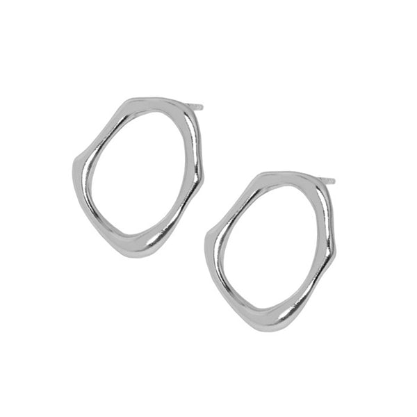 RHE1075 925 Sterling Silver Irregular Geometry Trendy Earrings For Women