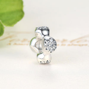 PY1715 S925 Sterling Silver Charm With CZ