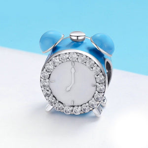 BA05 925 Sterling Silver Fashion clock charm bead