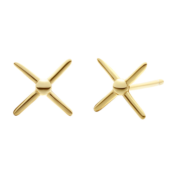 FE0255 925 Sterling Silver X Earrings