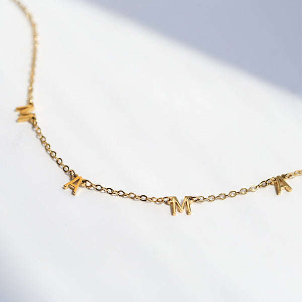 FX0499 925 Sterling Silver MAMA Necklace