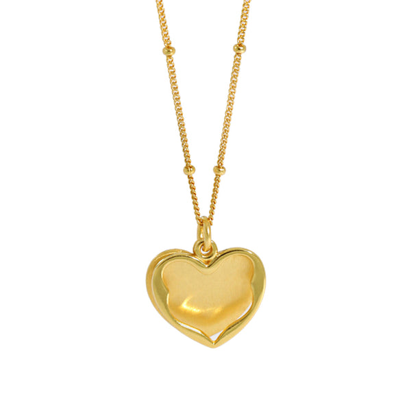 RHX1035 Heart Bead Chain Necklace