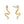YHE0181 925 Sterling Silver Wiggly Snake Women Stud Earring