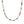 PN0015 925 Sterling Silver Colorful Stone Bead Necklace With Freshwater Pearl