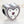 PY1497 925 Sterling Silver Pink CZ Love Heart Charm