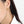 RHE1076 925 Sterling Silver Interlock Irregular Hoop Women Earrings