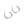 RHE1086 925 Sterling Silver Hammered Simple Women Hoop