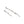 RHE1096 925 Sterling Silver Long & Short Irregular Bar Stud Earring For Daily