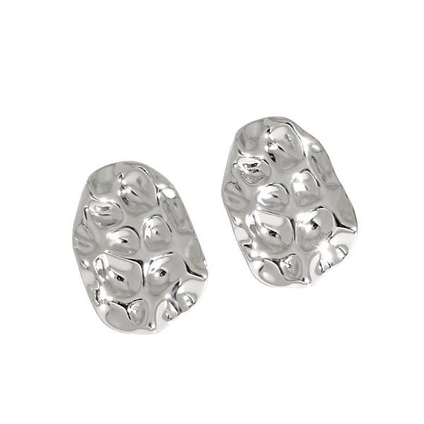 RHE1095 925 Sterling Silver Irregular Geometry Stud Earrings For Women