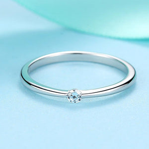 YJ1277  925 Sterling Silver  Ring with Sparking CZ