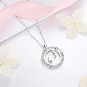 GX1409 925 Sterling Silver Coin Pendant Necklace