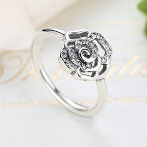 YJ1173 925 Sterling Silver Rose Zircon Ring