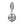 PY1833 925 Sterling Silver Purple CZ Flower Charm