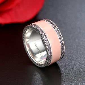 YJ1224 925 Sterling Silver Mini Heart zircon Ring