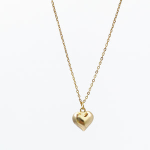 FX0778-SZ 925 Sterling Silver Love Heart Pendant Necklace