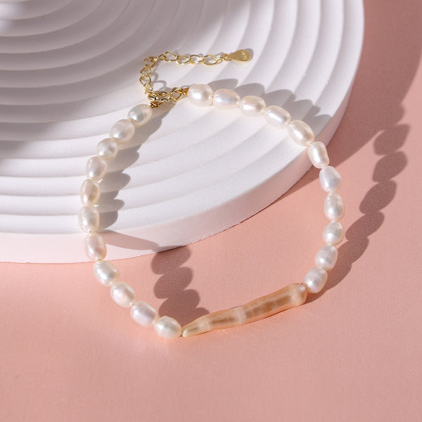 PB0041 925 Sterling Silver Freshwater Pearl Dainty Bracelet