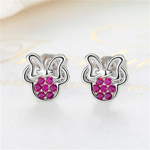 YE2236 925 Sterling Silver Disney Minnie Stud Earrings