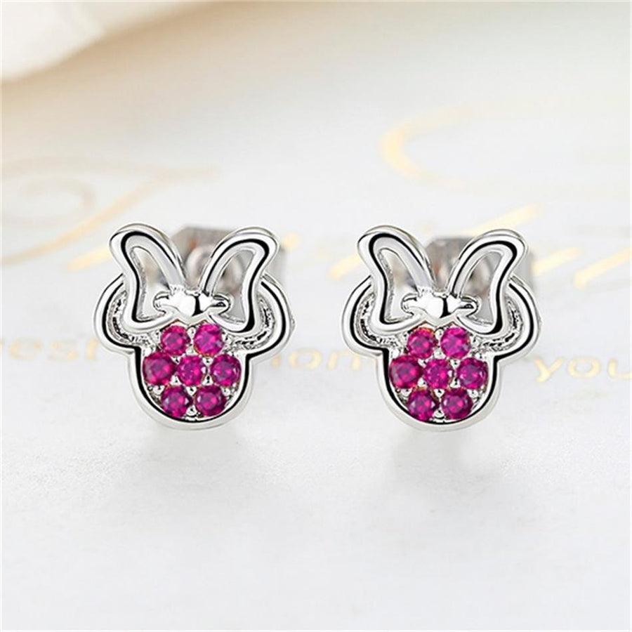 YE2236 925 Sterling Silver Disney Minnie Stud Earrings
