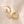 YHE0456 925 Sterling Silver CZ Link Chain Hoop Earring