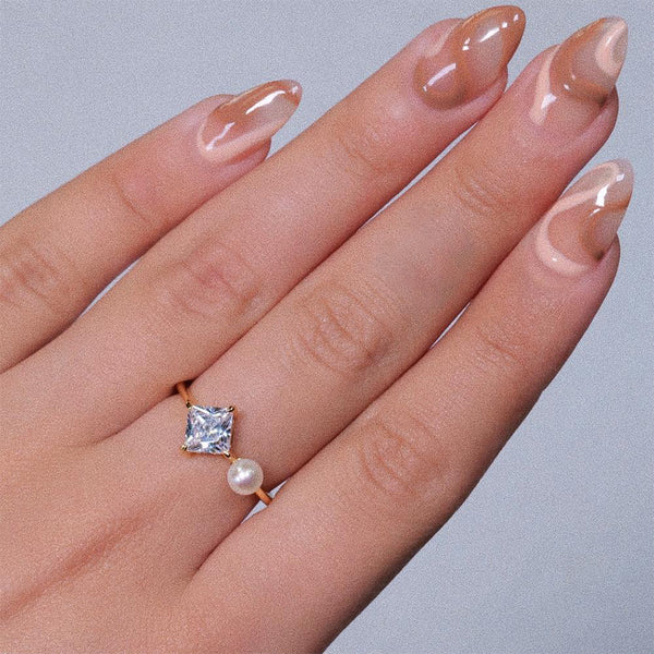 FJ0737 925 Sterling Silver Cubic Zirconia Ring