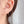 PE0099 925 Sterling Silver Freshwater Pearl Link Chain Hoop Earrings