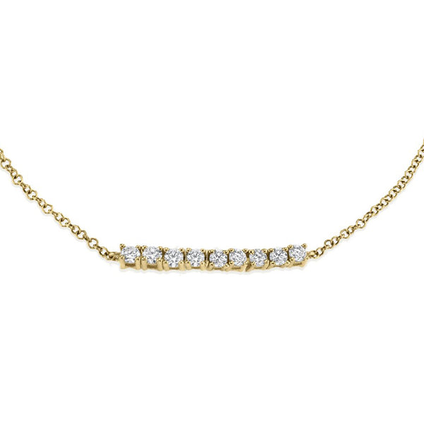 FS0144 925 Sterling Silver Zircon Bar Bracelet