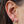 FE1247 925 Sterling Silver Twist Zircon Hoop Earrings