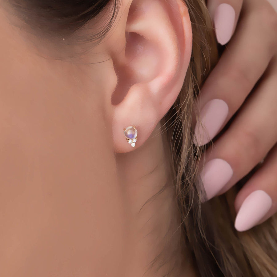 FE1168 Sheel Pearl Stud Earring