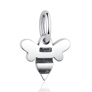 PY1283_N  925 Sterling Silver Insect Honey Bee Charm